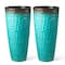 Glitzhome® Oversized Turquoise Honeycomb Textured Tall Plastic Planters, 2ct.